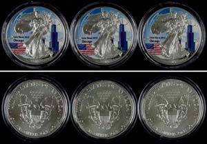 Coins USA Set zun 3x 1 Dollar, 2015, Silver ... 