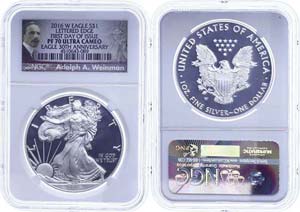 Coins USA Dollar, 2016, W, Silver eagle, in ... 