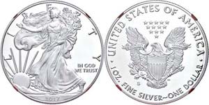 Coins USA Dollar, 2017, S, Silver eagle, in ... 