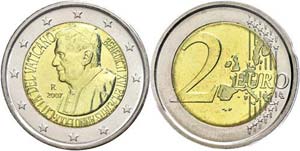 Numis Letters 2 Euro, 2007, 80. birthday of ... 