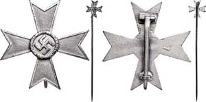War Merit Cross 1. Class, non-ferrous metal ... 