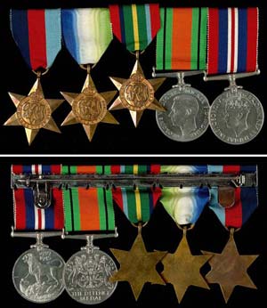 Medal ribbon Great Britain with 1939-1945 ... 