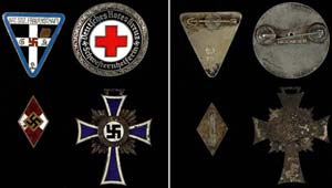 4x emblem, as well Nazi womens association ... 