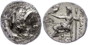 Macedonia Mylasa, drachm (4, 14g), 336-323 ... 