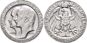 Preußen 3 Mark, 1910, Wilhelm II., ... 