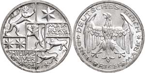 Münzen Weimar 3 Reichsmark, 1927, A, ... 