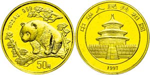 China Volksrepublik 50 Yuan, Gold, 1997, ... 