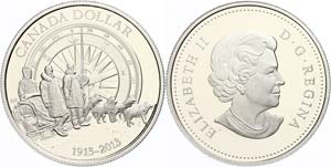 Kanada 1 Dollar, 2013, 100 Jahre erste ... 