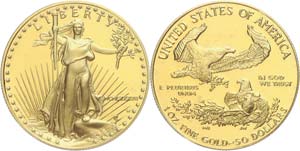 Coins USA 1 Ounce, Gold, 1987, American ... 