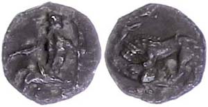 Cilicia  Tarus, obol (0, 64g), 361-334 BC, ... 