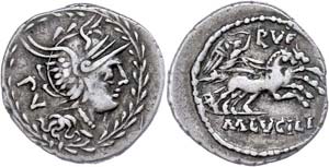 Münzen Römische Republik  Marcus Lucilius ... 