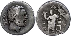 Coins Roman Republic  P. Cornelius Lentulus ... 