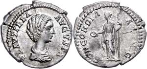 Münzen Römische Kaiserzeit  Plautilla, ... 