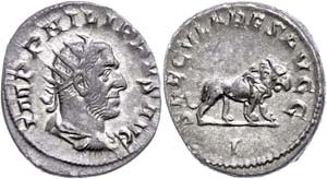 Münzen Römische Kaiserzeit  Philippus I. ... 