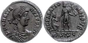 Münzen Römische Kaiserzeit  Gratianus, ... 