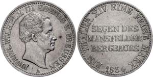 Prussia  Thaler, 1834, Friedrich Wilhelm ... 