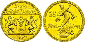 Coins German Areas  Gdansk, 25 Guilder, ... 