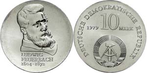 Münzen DDR  10 Mark, 1979, Ludwig ... 