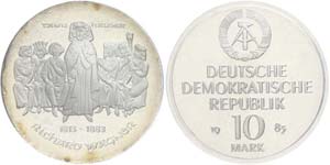 GDR  10 Mark, 1983, Wagner, in uPVC sealed, ... 