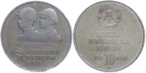 Münzen DDR  10 Mark, 1983, 30 Jahre ... 