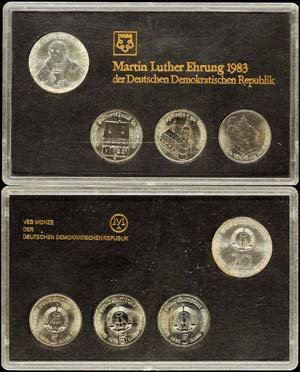 DDR Kursmünzensätze  1983, Gedenksatz ... 