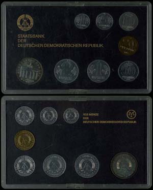 DDR Kursmünzensätze  1986, KMS von 1 ... 