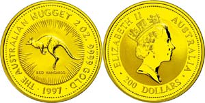 Australia  200 Dollars, Gold, 1997, ... 