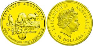 Australia  50 Dollars, Gold, 2006, Elisabeth ... 