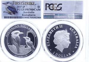 Australien  Dollar, 2017, P, Kookaburra, in ... 