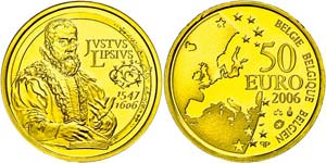 Belgium  50 Euro, Gold, 2006, Justus ... 