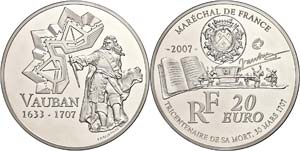 Frankreich  20 Euro, 2007, Sebastian Le ... 