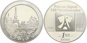 Frankreich  1,5 Euro, 2008, 150. Jahrestag ... 