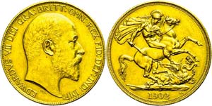 Grossbritannien  2 Pounds, Gold, 1902, ... 