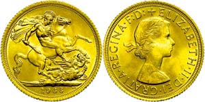 Great Britain  Sovereign, Gold, 1966, ... 