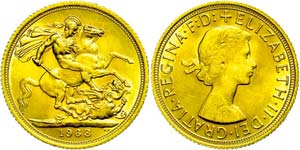 Grossbritannien  Sovereign, Gold, 1968, ... 