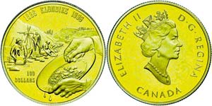 Canada  100 Dollars, Gold, 1996, ... 