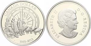 Canada  1 Dollar, 2013, a hundred years ... 