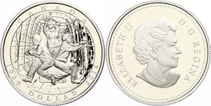 Canada  1 Dollar, 2014, 75. Anniversary ... 