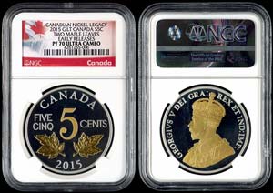 Canada  5 cents, 2015, Canadian nickel ... 