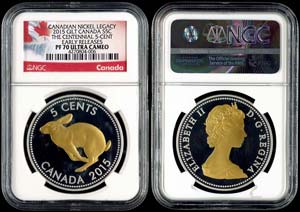 Canada  5 cents, 2015, Canadian nickel ... 