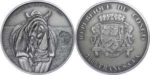 Republic of the Congo  1.000 Franc, 2013, ... 