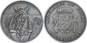 Kongo Republik  1.000 Francs, 2013, Afrika - ... 