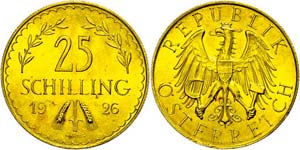 Austria 1st Republic 1918-1938  25 Shilling, ... 