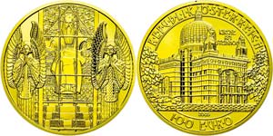 Austria  100 Euro, Gold, 2005, Vienna Art ... 