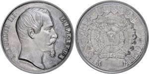 Medaillen Ausland vor 1900  FRANKREICH 1855, ... 