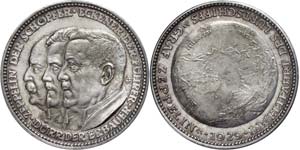 Medallions Germany after 1900  Silver medal ... 