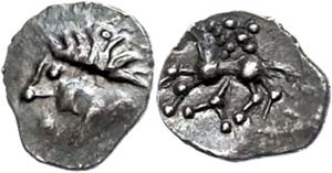 Coins Celts South German, + quinarius (0, ... 