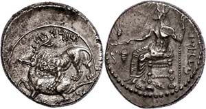 Kilikien Stater (10,87g), 361-334 v. Chr., ... 