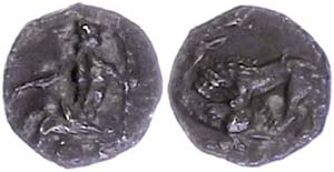 Cilicia Tarus, obol (0, 64g), 361-334 BC, ... 