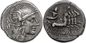 Coins Roman Republic M. Papirius Carbo, ... 